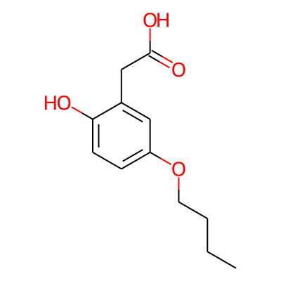 2-Hydroxy-5-butoxyphenylacetic acid