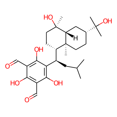1,3-Benzenedicarboxaldehyde, 5-[(1R)-1-[(1S,4R,4aR,6R,8aS)-decahydro-4-hydroxy-6-(1-hydroxy-1-methylethyl)-4,8a-dimethyl-1-naphthalenyl]-3-methylbutyl]-2,4,6-trihydroxy-