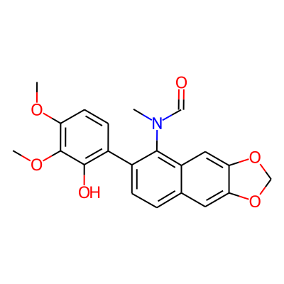 Formamide, N-(6-(2-hydroxy-3,4-dimethoxyphenyl)naphtho(2,3-d)-1,3-dioxol-5-yl)-N-methyl-