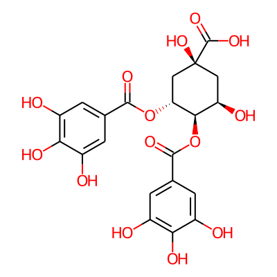 (1S,3R,4R,5R)-1,3-dihydroxy-4,5-bis[(3,4,5-trihydroxybenzoyl)oxy]cyclohexane-1-carboxylic acid