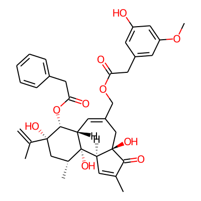 [(3Ar,6as,7r,8r,10r,10ar,10bs)-3a,8,10a-trihydroxy-2,10-dimethyl-3-oxo-7-[(phenylacetyl)oxy]-8-(prop-1-en-2-yl)-3,3a,4,6a,7,8,9,10,10a,10b-decahydrobenzo[e]azulen-5-yl]methyl(3-hydroxy-5-methoxyphenyl)acetate