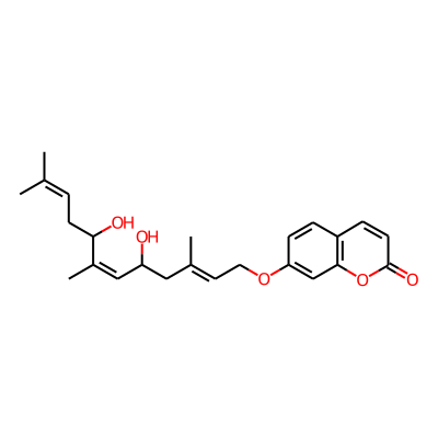 7-[(2E,6Z)-5,8-dihydroxy-3,7,11-trimethyldodeca-2,6,10-trienoxy]chromen-2-one
