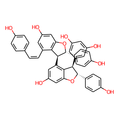 5-[(2R,3R)-6-hydroxy-4-[(2S,3S)-6-hydroxy-2-(4-hydroxyphenyl)-4-[(Z)-2-(4-hydroxyphenyl)ethenyl]-2,3-dihydro-1-benzofuran-3-yl]-2-(4-hydroxyphenyl)-2,3-dihydro-1-benzofuran-3-yl]benzene-1,3-diol