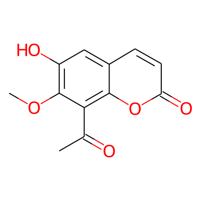 8-Acetyl-6-hydroxy-7-methoxycoumarin