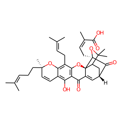 (Z)-4-[(2S,8R,17S,19R)-12-hydroxy-8,21,21-trimethyl-5-(3-methylbut-2-enyl)-8-(4-methylpent-3-enyl)-14,18-dioxo-3,7,20-trioxahexacyclo[15.4.1.02,15.02,19.04,13.06,11]docosa-4(13),5,9,11,15-pentaen-19-yl]-2-methylbut-2-enoic acid