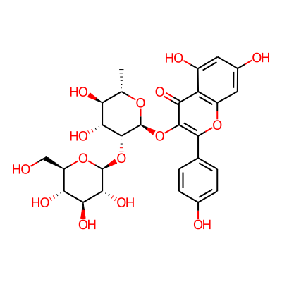 Kaempferol-3-O-glucosyl(1-2)rhamnoside