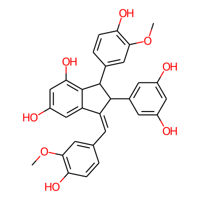 (1Z)-2-(3,5-dihydroxyphenyl)-3-(4-hydroxy-3-methoxyphenyl)-1-[(4-hydroxy-3-methoxyphenyl)methylidene]-2,3-dihydroindene-4,6-diol