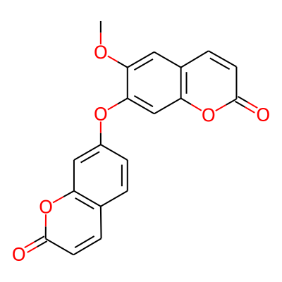 2H-1-Benzopyran-2-one, 6-methoxy-7-[(2-oxo-2H-1-benzopyran-7-yl)oxy]-