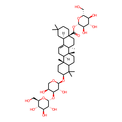 [(2S,3R,4S,5S,6R)-3,4,5-trihydroxy-6-(hydroxymethyl)oxan-2-yl] (4aS,6aR,6aS,6bR,10S,12aR,14bR)-10-[(2S,3R,4S,5S)-3,5-dihydroxy-4-[(2R,3R,4S,5S,6R)-3,4,5-trihydroxy-6-(hydroxymethyl)oxan-2-yl]oxyoxan-2-yl]oxy-2,2,6a,6b,9,9,12a-heptamethyl-1,3,4,5,6,6a,7,8,8a,10,11,12,13,14b-tetradecahydropicene-4a-carboxylate