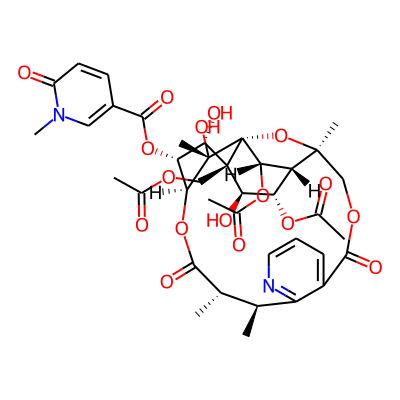 [(1S,3R,13S,14S,17S,18R,19R,20R,21S,22S,23R,24S,25S)-22,24-diacetyloxy-20-(acetyloxymethyl)-19,21,25-trihydroxy-3,13,14,25-tetramethyl-6,15-dioxo-2,5,16-trioxa-11-azapentacyclo[15.7.1.01,20.03,23.07,12]pentacosa-7(12),8,10-trien-18-yl] 1-methyl-6-oxopyridine-3-carboxylate