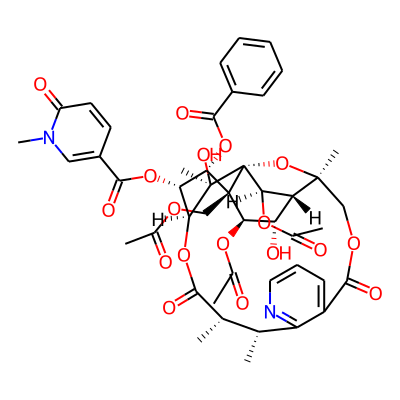 [(1S,3R,13R,14S,17S,18R,19R,20R,21S,22S,23R,24R,25R)-21,24-diacetyloxy-20-(acetyloxymethyl)-19-benzoyloxy-22,25-dihydroxy-3,13,14,25-tetramethyl-6,15-dioxo-2,5,16-trioxa-11-azapentacyclo[15.7.1.01,20.03,23.07,12]pentacosa-7(12),8,10-trien-18-yl] 1-methyl-6-oxopyridine-3-carboxylate