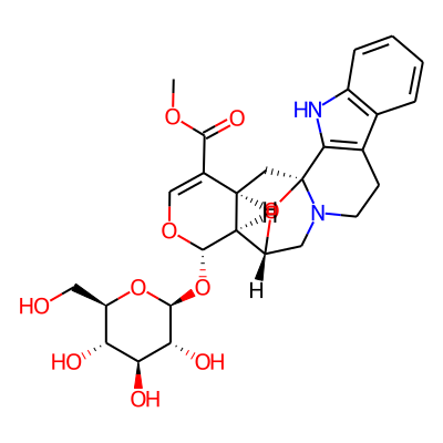 methyl (1S,15S,16S,17S,21S)-17-[(2S,3R,4S,5S,6R)-3,4,5-trihydroxy-6-(hydroxymethyl)oxan-2-yl]oxy-18,23-dioxa-3,13-diazahexacyclo[13.7.1.01,13.02,10.04,9.016,21]tricosa-2(10),4,6,8,19-pentaene-20-carboxylate