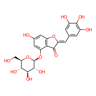 (2Z)-6-hydroxy-4-[(2S,3R,4S,5S,6R)-3,4,5-trihydroxy-6-(hydroxymethyl)oxan-2-yl]oxy-2-[(3,4,5-trihydroxyphenyl)methylidene]-1-benzofuran-3-one