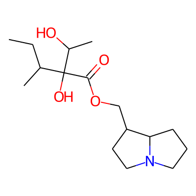 Pentanoic acid, 2-hydroxy-2-(1-hydroxyethyl)-3-methyl-, (hexahydro-1H-pyrrolizin-1-yl)methyl ester