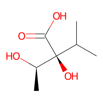 Butanoic acid, 2,3-dihydroxy-2-(1-methylethyl)-, (2S,3R)-