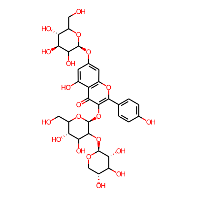 Kaempferol 3-sambubioside-7-glucoside
