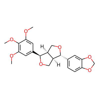 5-[(3S,3aR,6R,6aR)-6-(3,4,5-trimethoxyphenyl)-1,3,3a,4,6,6a-hexahydrofuro[3,4-c]furan-3-yl]-1,3-benzodioxole
