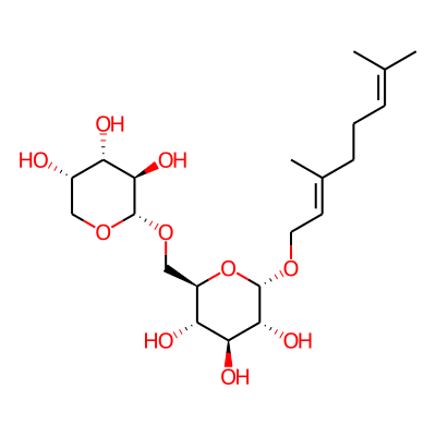 (2S,3R,4S,5S,6R)-2-[(2E)-3,7-dimethylocta-2,6-dienoxy]-6-[[(2S,3R,4S,5S)-3,4,5-trihydroxyoxan-2-yl]oxymethyl]oxane-3,4,5-triol