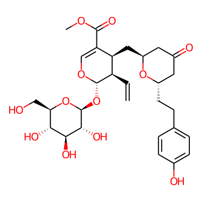 methyl (2S,3R,4S)-3-ethenyl-4-[[(2S,6S)-6-[2-(4-hydroxyphenyl)ethyl]-4-oxooxan-2-yl]methyl]-2-[(2S,3R,4S,5S,6R)-3,4,5-trihydroxy-6-(hydroxymethyl)oxan-2-yl]oxy-3,4-dihydro-2H-pyran-5-carboxylate