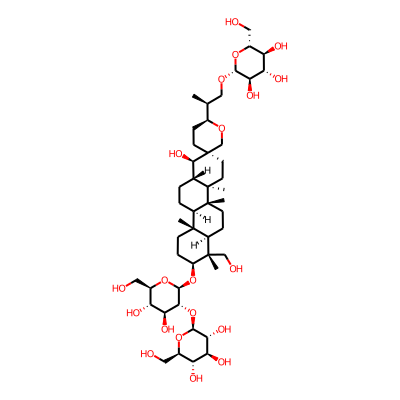 (2R,3R,4S,5S,6R)-2-[(2S)-2-[(1R,2S,2'S,4aR,4bR,6aR,7R,8S,10aR,10bR,12aS)-8-[(2R,3R,4S,5S,6R)-4,5-dihydroxy-6-(hydroxymethyl)-3-[(2S,3R,4S,5S,6R)-3,4,5-trihydroxy-6-(hydroxymethyl)oxan-2-yl]oxyoxan-2-yl]oxy-1-hydroxy-7-(hydroxymethyl)-4a,4b,7,10a-tetramethylspiro[3,4,5,6,6a,8,9,10,10b,11,12,12a-dodecahydro-1H-chrysene-2,5'-oxane]-2'-yl]propoxy]-6-(hydroxymethyl)oxane-3,4,5-triol