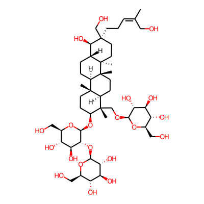 (2R,3R,4S,5S,6R)-2-[[(1R,2S,4aR,4bR,6aS,7R,8R,10aR,10bR,12aR)-2-[(2R,3R,4S,5S,6R)-4,5-dihydroxy-6-(hydroxymethyl)-3-[(2S,3R,4S,5S,6R)-3,4,5-trihydroxy-6-(hydroxymethyl)oxan-2-yl]oxyoxan-2-yl]oxy-7-hydroxy-8-(hydroxymethyl)-8-[(Z)-5-hydroxy-4-methylpent-3-enyl]-1,4a,10a,10b-tetramethyl-3,4,4b,5,6,6a,7,9,10,11,12,12a-dodecahydro-2H-chrysen-1-yl]methoxy]-6-(hydroxymethyl)oxane-3,4,5-triol