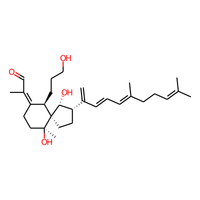 2-[(1R,2S,5S,6S,9Z,10R)-1,6-Dihydroxy-6-methyl-10-(3-hydroxypropyl)-2-[(2E,4E)-5,9-dimethyl-1-methylene-2,4,8-decatrienyl]spiro[4.5]decan-9-ylidene]propanal