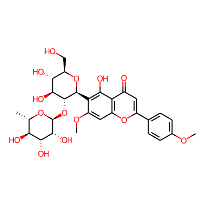 6-[(2S,3R,4S,5S,6R)-4,5-dihydroxy-6-(hydroxymethyl)-3-[(2S,3R,4R,5R,6S)-3,4,5-trihydroxy-6-methyloxan-2-yl]oxyoxan-2-yl]-5-hydroxy-7-methoxy-2-(4-methoxyphenyl)chromen-4-one