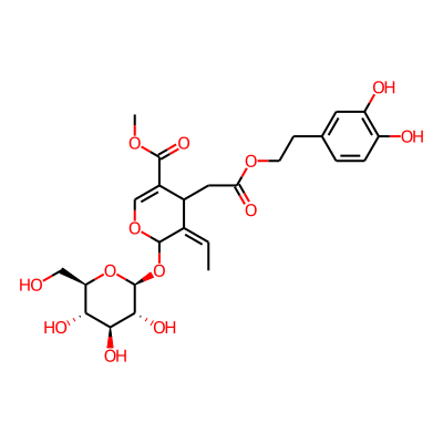 methyl (4S,5Z,6S)-4-[2-[2-(3,4-dihydroxyphenyl)ethoxy]-2-oxoethyl]-5-ethylidene-6-[(2S,3R,4S,5S,6R)-3,4,5-trihydroxy-6-(hydroxymethyl)oxan-2-yl]oxy-4H-pyran-3-carboxylate