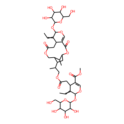 methyl 5-ethylidene-4-[2-[2-[8-ethylidene-17-methyl-3,11-dioxo-7-[3,4,5-trihydroxy-6-(hydroxymethyl)oxan-2-yl]oxy-2,6,12-trioxatricyclo[12.2.1.04,9]heptadec-4-en-15-yl]propoxy]-2-oxoethyl]-6-[3,4,5-trihydroxy-6-(hydroxymethyl)oxan-2-yl]oxy-4H-pyran-3-carboxylate