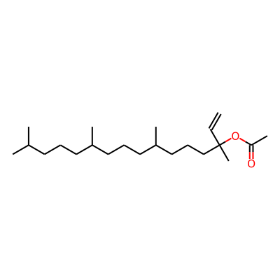 1,5,9,13-Tetramethyl-1-vinyltetradecyl acetate