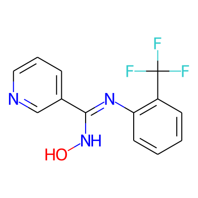N-hydroxy-N'-[2-(trifluoromethyl)phenyl]pyridine-3-carboximidamide