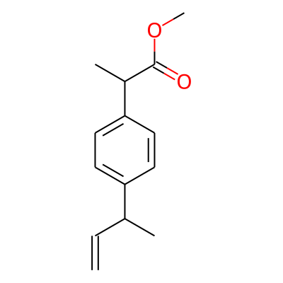 Propanoic acid, 2-[4-(1-buten-3-yl)phenyl]-, methyl ester