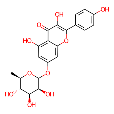 3,5-dihydroxy-2-(4-hydroxyphenyl)-7-[(3S,4S,5S,6R)-3,4,5-trihydroxy-6-methyloxan-2-yl]oxychromen-4-one