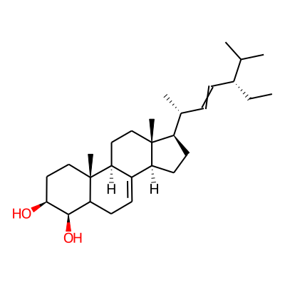 Stigmasta-7,22-dien-3beta,4beta-diol