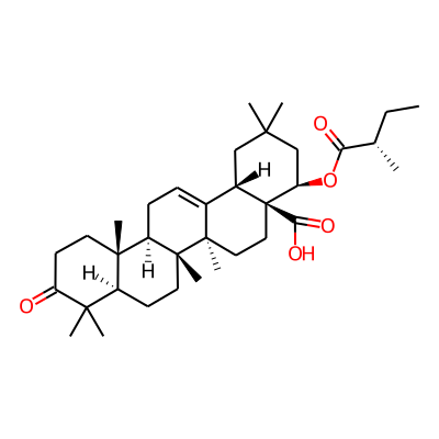 (4R,4aS,6aR,6aS,6bR,8aR,12aR,14bS)-2,2,6a,6b,9,9,12a-heptamethyl-4-[(2S)-2-methylbutanoyl]oxy-10-oxo-3,4,5,6,6a,7,8,8a,11,12,13,14b-dodecahydro-1H-picene-4a-carboxylic acid