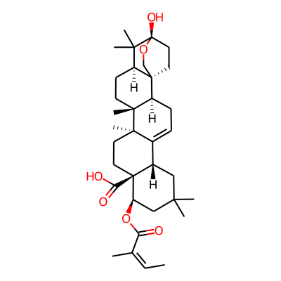 (1S,2S,6S,10R,11S,14S,15R,18R,20S)-20-hydroxy-8,8,14,15,19,19-hexamethyl-10-[(Z)-2-methylbut-2-enoyl]oxy-21-oxahexacyclo[18.2.2.01,18.02,15.05,14.06,11]tetracos-4-ene-11-carboxylic acid