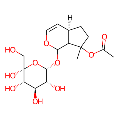 [(4aR)-7-methyl-1-[(2S,3R,4R,5S,6R)-3,4,5,6-tetrahydroxy-6-(hydroxymethyl)oxan-2-yl]oxy-4a,5,6,7a-tetrahydro-1H-cyclopenta[c]pyran-7-yl] acetate