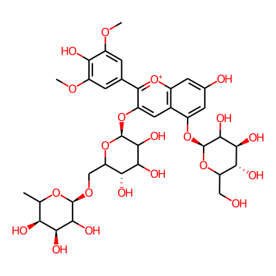Malvidin 3-rutinoside-5-glucoside