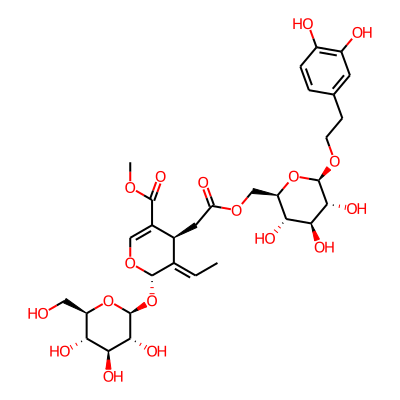 methyl (4S,5E,6S)-4-[2-[[(2R,3S,4S,5R,6R)-6-[2-(3,4-dihydroxyphenyl)ethoxy]-3,4,5-trihydroxyoxan-2-yl]methoxy]-2-oxoethyl]-5-ethylidene-6-[(2S,3R,4S,5S,6R)-3,4,5-trihydroxy-6-(hydroxymethyl)oxan-2-yl]oxy-4H-pyran-3-carboxylate