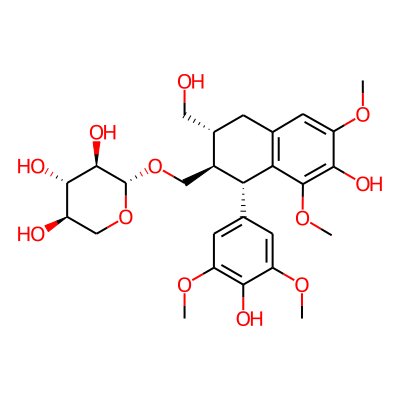 (2R,3R,4S,5R)-2-[[(1S,2R,3R)-7-hydroxy-1-(4-hydroxy-3,5-dimethoxyphenyl)-3-(hydroxymethyl)-6,8-dimethoxy-1,2,3,4-tetrahydronaphthalen-2-yl]methoxy]oxane-3,4,5-triol