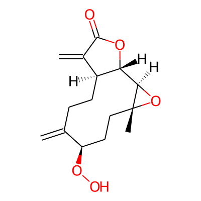 (1S,2R,4R,7R,11S)-7-hydroperoxy-4-methyl-8,12-dimethylidene-3,14-dioxatricyclo[9.3.0.02,4]tetradecan-13-one