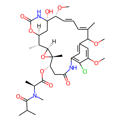 [(1S,2R,3S,5S,6S,16E,18E,20R,21S)-11-chloro-21-hydroxy-12,15,20-trimethoxy-2,5,16-trimethyl-8,23-dioxo-4,24-dioxa-9,22-diazatetracyclo[19.3.1.110,14.03,5]hexacosa-10,12,14(26),16,18-pentaen-6-yl] (2S)-2-[methyl(2-methylpropanoyl)amino]propanoate