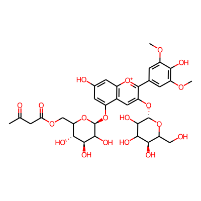 Malvidin 3-glucoside-5-(6''-malonylglucoside)