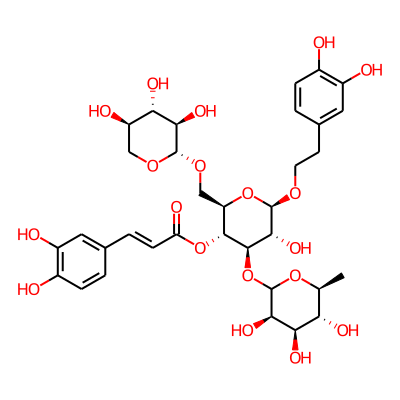 [(2R,3R,4R,5R,6R)-6-[2-(3,4-dihydroxyphenyl)ethoxy]-5-hydroxy-4-[(3R,4R,5R,6S)-3,4,5-trihydroxy-6-methyloxan-2-yl]oxy-2-[[(2S,3R,4S,5R)-3,4,5-trihydroxyoxan-2-yl]oxymethyl]oxan-3-yl] (E)-3-(3,4-dihydroxyphenyl)prop-2-enoate