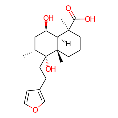 (1S,4aS,5R,6R,8R,8aR)-5-[2-(furan-3-yl)ethyl]-5,8-dihydroxy-1,4a,6-trimethyl-3,4,6,7,8,8a-hexahydro-2H-naphthalene-1-carboxylic acid