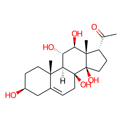 14beta,17alpha-Pregn-5-en-20-one, 3beta,8,11alpha,12beta,14-pentahydroxy-
