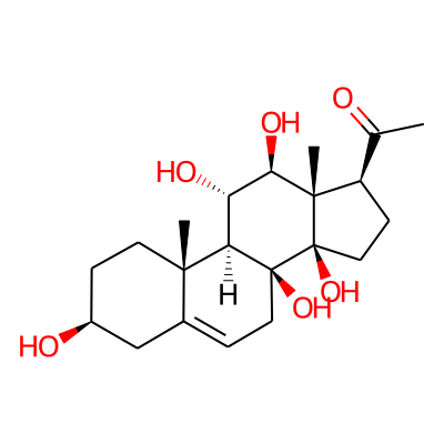 14beta-Pregn-5-en-20-one, 3beta,8,11alpha,12beta,14-pentahydroxy-