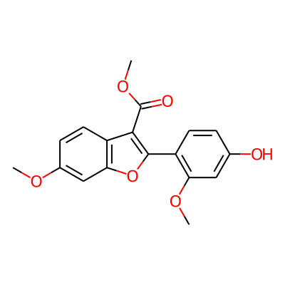 Methyl 2-(2-methoxy-4-hydroxyphenyl)-6-methoxy-3-benzofurancarboxylate