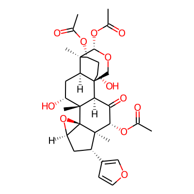 [(1S,2R,4R,5R,6S,8R,10S,11S,12R,14R,15R,16S,19S,21R)-4,16-diacetyloxy-6-(furan-3-yl)-12,19-dihydroxy-5,11,15-trimethyl-3-oxo-9,17-dioxahexacyclo[13.3.3.01,14.02,11.05,10.08,10]henicosan-21-yl] acetate