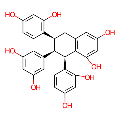 (6S,7S,8R)-6,8-bis(2,4-dihydroxyphenyl)-7-(3,5-dihydroxyphenyl)-5,6,7,8-tetrahydronaphthalene-1,3-diol